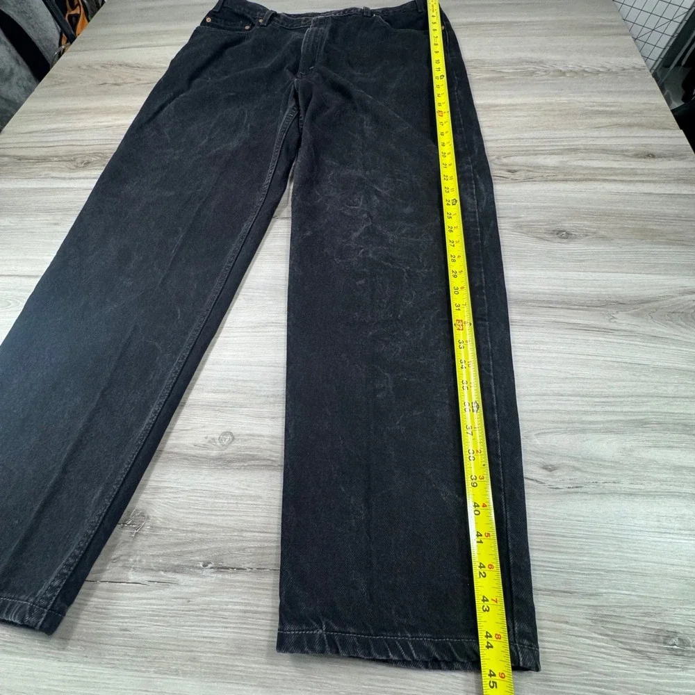 Vintage Levi's‎ 550 Black Faded Jeans 42x32 Relaxed Fit Tapered Leg Y2K 2001